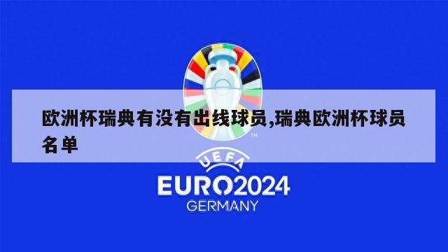 欧洲杯瑞典有没有出线球员,瑞典欧洲杯球员名单