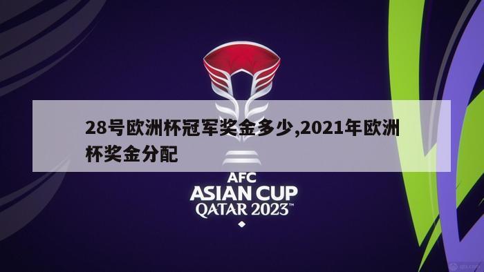 28号欧洲杯冠军奖金多少,2021年欧洲杯奖金分配